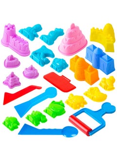 Sand Molds Beach Toys For Kids - 23Pk Sand Castle Building Kit Sandbox Toys For Toddlers, Compatible With Molding Clay Or Play Sand, Beach Sand Water Toys Indoor Outdoor Sensory Toys For Kids