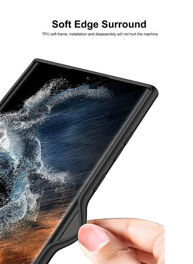 جراب سامسونج جالاكسي S23 الترا ، ملمس سيليكون سائل نحيف ، غطاء واقي مقاوم للصدمات ، مضاد للاصفرار ، غطاء جراب مضاد للخدش لهاتف سامسونج S23 الترا ، أسود - Image 5