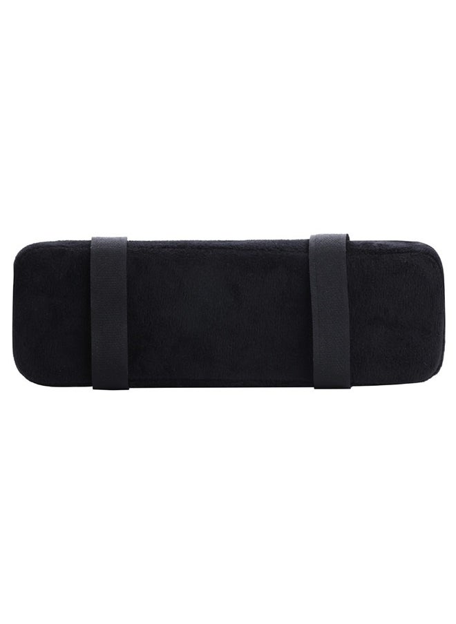 yongsheng 2-Piece Chair Armrest Pads Black 23.5*7.5*3cm， Chair Armrest Pads (2 Pack), Memory Foam Home/Office Chair Arm Rest Covers Comfy Computer Gaming Elbow Cushion Removable Washable Elbow Support Forearm Pressure Relief, Black  - Image 3