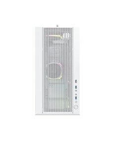 MONTECH Sky Two aRGB ATX Mid Tower Computer Cases, Up to 360mm Radiator Support, 4x Preinstalled PWM Fans, Side & Bottom Dust Filter, Built-In Cable Management, White | SKY TWO WH  - Image 5