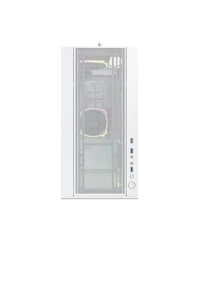 MONTECH Sky Two aRGB ATX Mid Tower Computer Cases, Up to 360mm Radiator Support, 4x Preinstalled PWM Fans, Side & Bottom Dust Filter, Built-In Cable Management, White | SKY TWO WH  - Image 5
