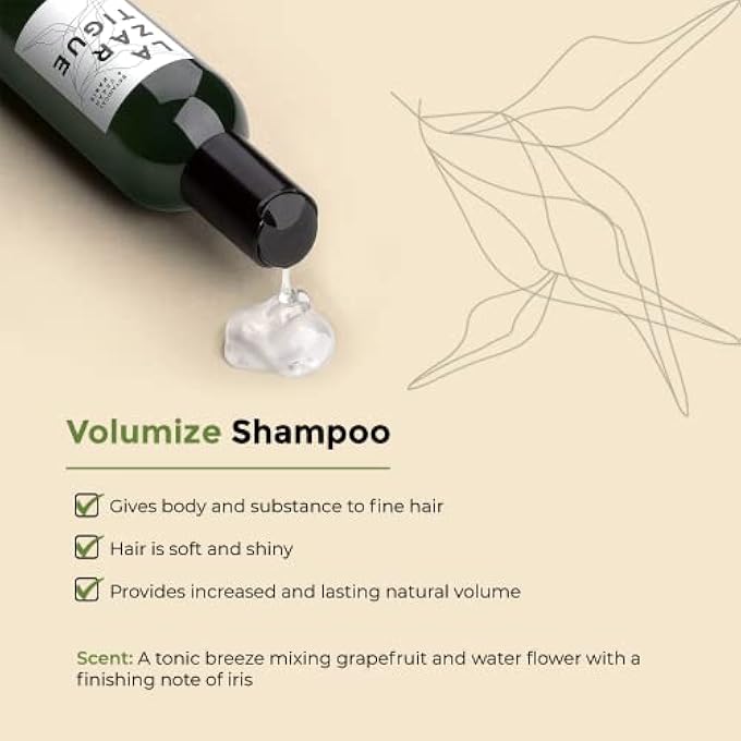 Lazartigue VOLUMIZE SHAMPOO, RICE PROTEINS, ADDS BODY & SHINE TO FINE HAIR, VEGAN, SULFATE & SILICONE FREE, 8.4 FL.OZ. - Image 3