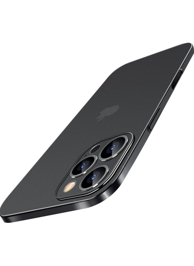 TIGER Dataroad for iPhone 16 Pro Max Slim Case, 0.2mm Fit [Paper-Thin] Lightweight Matte Finish PP Back Protection, Anti-Fingerprints & Yellowing, Compatible with iPhone 16 Pro Max 6.9-Inch - Translucent Black - Image 1