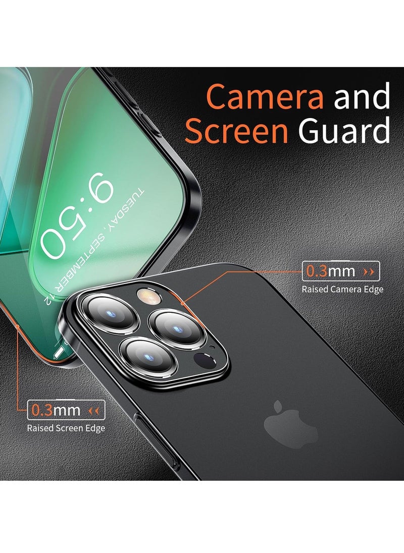 TIGER Dataroad for iPhone 16 Pro Max Slim Case, 0.2mm Fit [Paper-Thin] Lightweight Matte Finish PP Back Protection, Anti-Fingerprints & Yellowing, Compatible with iPhone 16 Pro Max 6.9-Inch - Translucent Black - Image 4