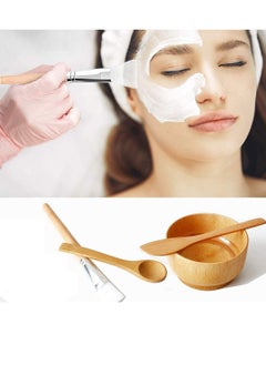 Bukela Face Mask Mixing Bowl Set, 4 In 1 DIY Clay Mask Mixing Kit, Facial Bowl With Mask Brush And Stirring Spatula, Bamboo Mask Mixing Tools For Mixing Clay Mask DIY  - Image 4