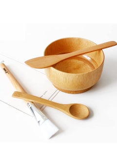 Bukela Face Mask Mixing Bowl Set, 4 In 1 DIY Clay Mask Mixing Kit, Facial Bowl With Mask Brush And Stirring Spatula, Bamboo Mask Mixing Tools For Mixing Clay Mask DIY  - Image 5