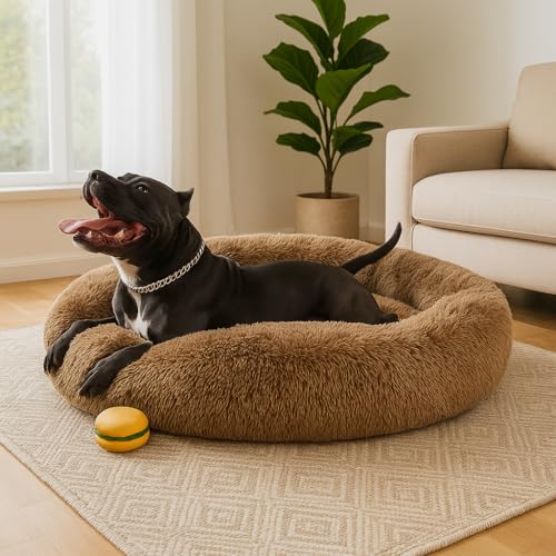ZEXSAZONE Summer Round Donut Comfortable Durable Both Sides usable and Washable Pet Bed | Dog Bed | Puppy Bed | Cat Bed | Mat Cat | Medium Dog Bed for Cats Puppies Labrador German Shepherd Bulldogs - Image 1
