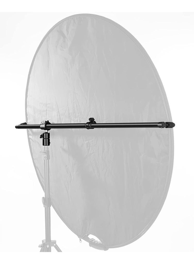 نيوير نيور ذراع حامل عاكس قابل للتمديد | ذراع بوم تلسكوبي 27.9–47.2 بوصة مع حامل دوار 360 درجة للتصوير الفوتوغرافي في الاستوديو، المنتجات والبورتريه | مثالي للتصوير الداخلي والخارجي - Image 1