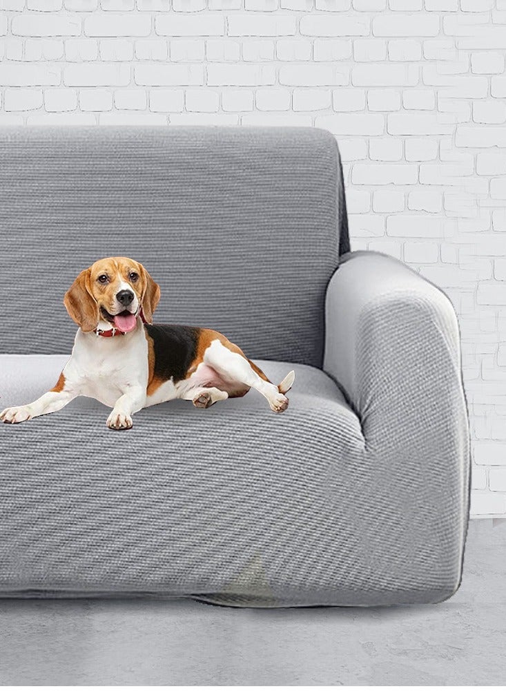 CATANES أغطية أرائك سميكة، غطاء أريكة مقسمة قابل للتمدد لغرفة المعيشة للكلاب والحيوانات الأليفة، واقي أثاث قابل للغسل متين رمادي داكن (90 سم * 140 سم) - Image 4