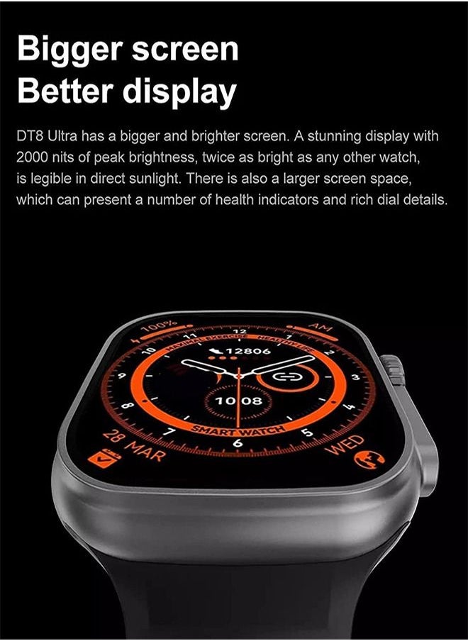 Smart Watch Ultra Touch Screen (49mm) 2.02″ HD Display with NFC and Water Resistant