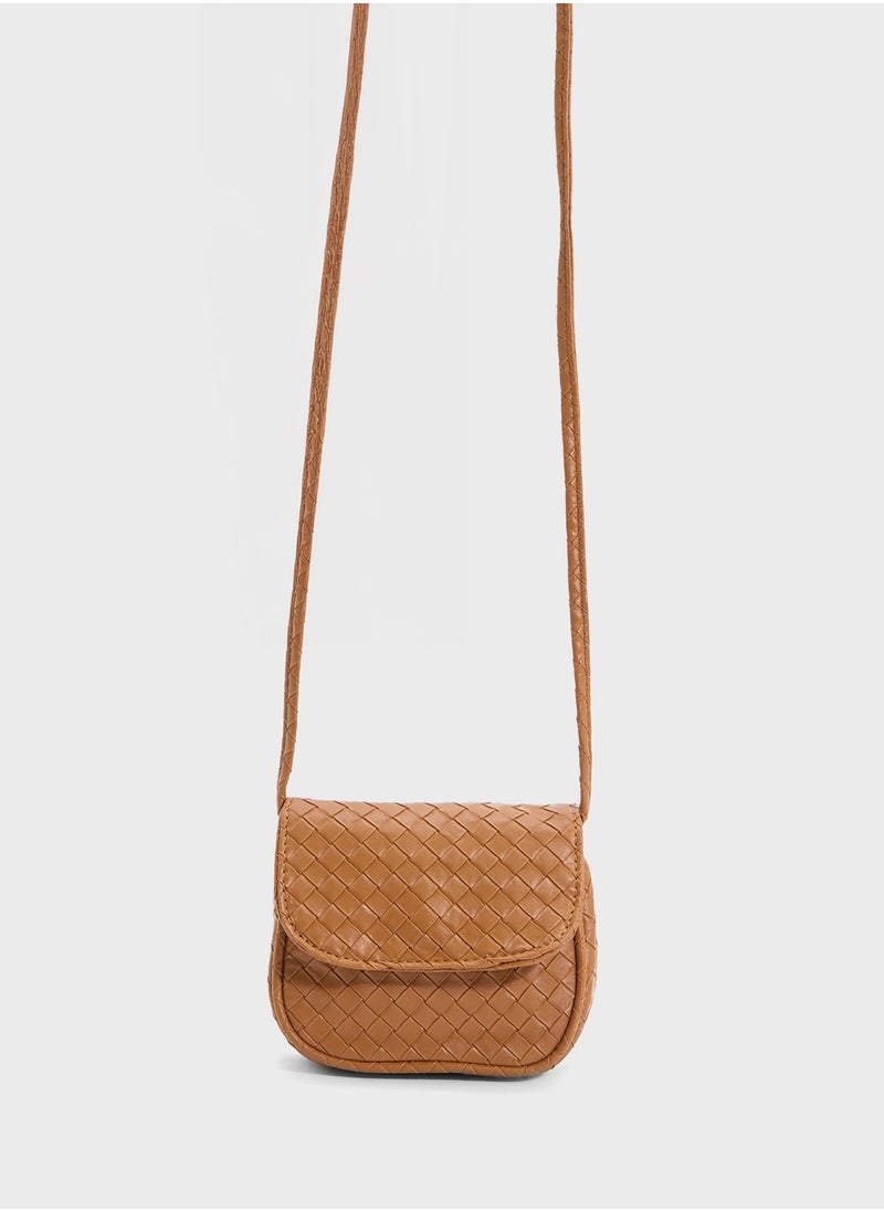 ELLA Woven Crossbody Bag  - Image 1