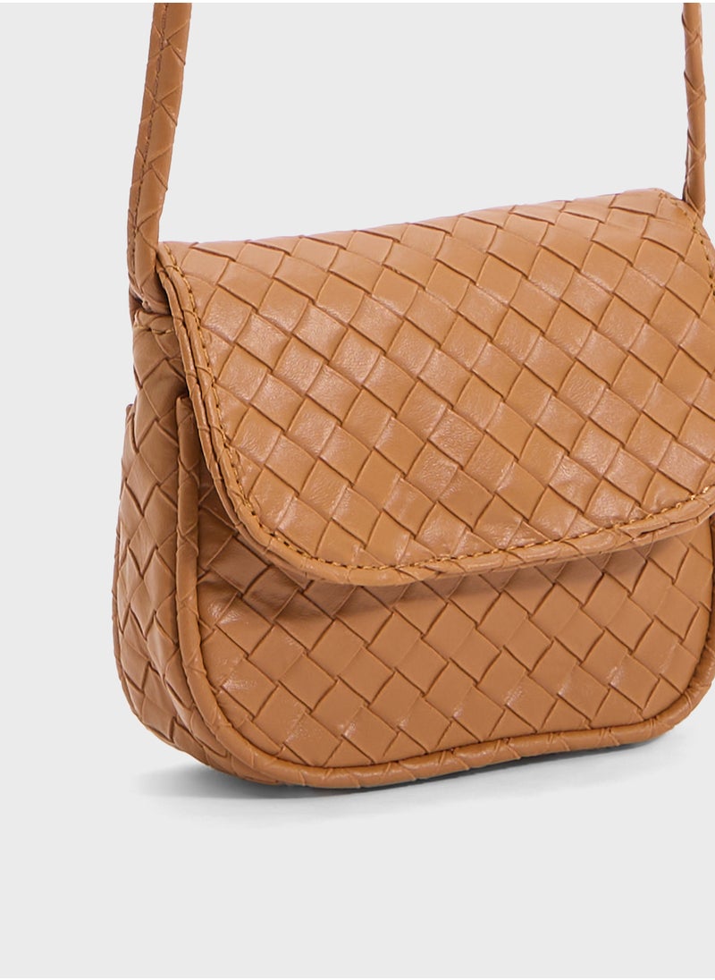 ELLA Woven Crossbody Bag  - Image 4