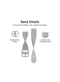 PROMASS Replacement Band Compatible with Samsung Galaxy Watch 4/5 40/44mm, Galaxy Watch 5 Pro 45mm,Galaxy Watch 4 Classic 42/46mm,20mm Silicone Strap for Women Men  - Image 3