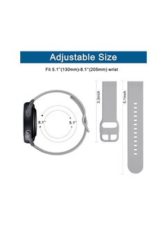 PROMASS Replacement Band Compatible with Samsung Galaxy Watch 4/5 40/44mm, Galaxy Watch 5 Pro 45mm,Galaxy Watch 4 Classic 42/46mm,20mm Silicone Strap for Women Men  - Image 4