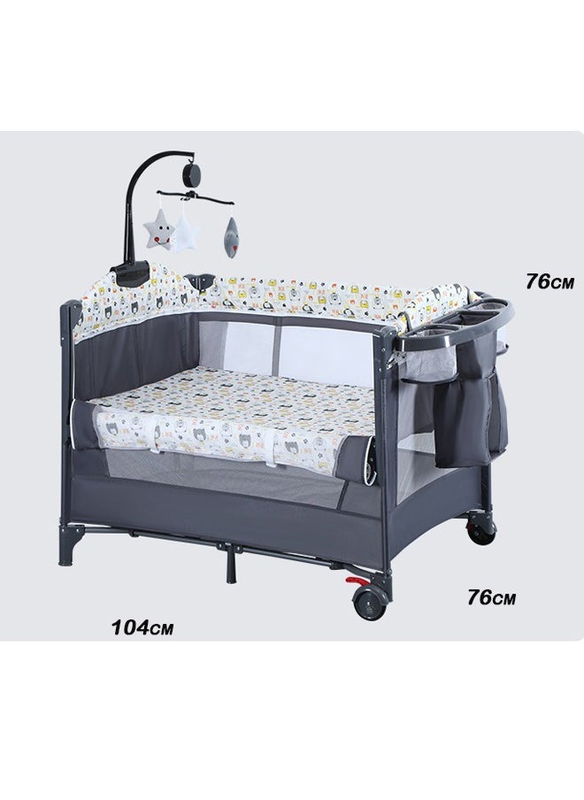لو.بيبي.في  منزل محمول للطفل، طفل محمول Playpen with Bassinet وتغيير الطاولة  - Image 2