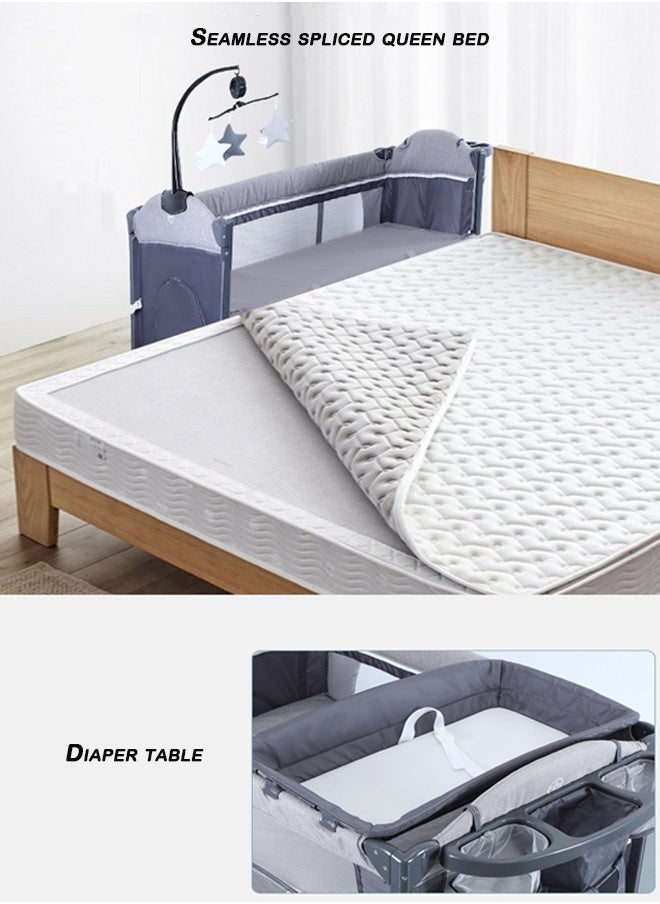 لو.بيبي.في  منزل محمول للطفل، طفل محمول Playpen with Bassinet وتغيير الطاولة  - Image 4