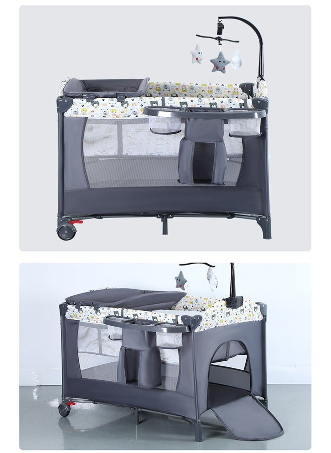 لو.بيبي.في  منزل محمول للطفل، طفل محمول Playpen with Bassinet وتغيير الطاولة  - Image 5