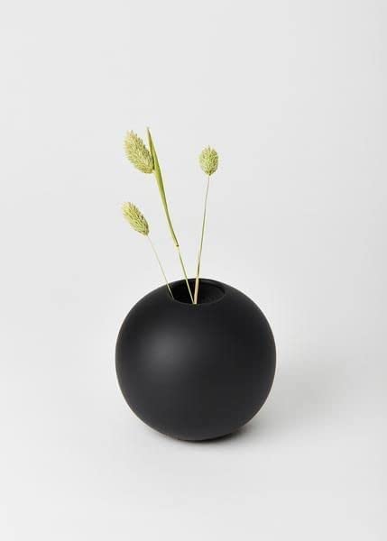 Purezento Cooee Beautiful Ceramic Decorative Vases with Unique Quality for Home Decor, Center Table, Flowers Pot,Bedroom Side Corners,Living Room Decoration,and Party Centerpieces (Black) - Image 4
