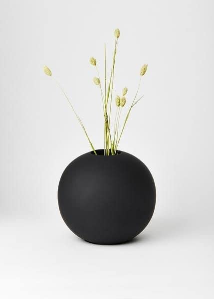 Purezento Cooee Beautiful Ceramic Decorative Vases with Unique Quality for Home Decor, Center Table, Flowers Pot,Bedroom Side Corners,Living Room Decoration,and Party Centerpieces (Black) - Image 2