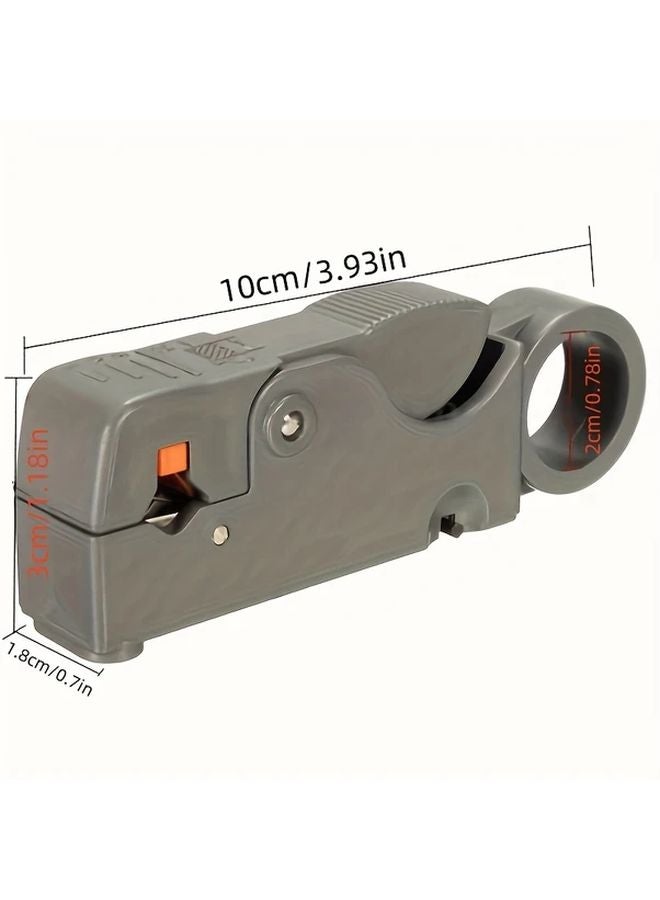 Gray Heavy Duty Automatic Wire Stripper Cable Cutter Adjustable Gauge Professional - Image 3