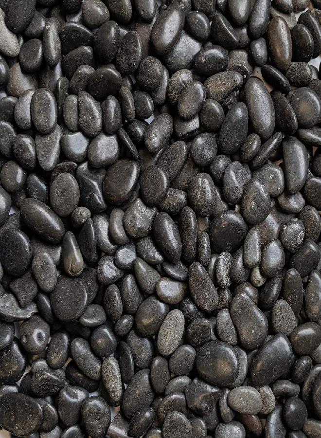 Midwest Hearth Decorative Polished Black Pebbles 3/8" Gravel Size (2-lb Bag) - Image 1