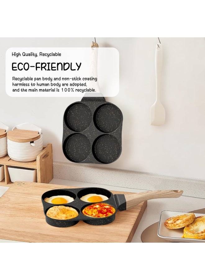 عجة البيض، طاسة عجة الجرانيت غير اللاصقة، طاسة الفطار، طاسة لعمل البيض مناسبة لفرن الغاز وتجهيزات المطبخ التعريفي. - Image 4