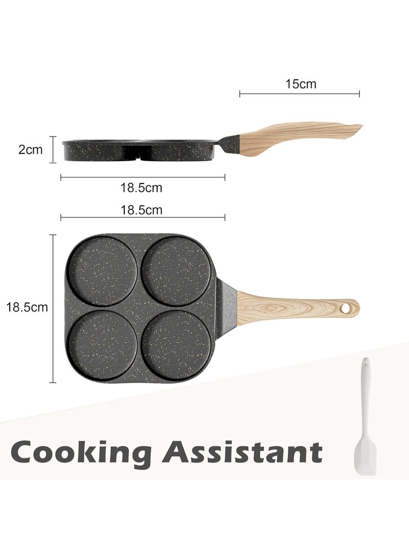 عجة البيض، طاسة عجة الجرانيت غير اللاصقة، طاسة الفطار، طاسة لعمل البيض مناسبة لفرن الغاز وتجهيزات المطبخ التعريفي. - Image 2