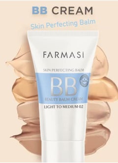 FARMASI FARMASi Make Up BB Cream Beauty Balm, Full-Coverage Foundation, Concealer, Moisturizer BB Cream for All Skin Types, 1.7 fl. oz. / 50 ml (Light to medium)  - Image 1