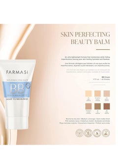 FARMASI FARMASi Make Up BB Cream Beauty Balm, Full-Coverage Foundation, Concealer, Moisturizer BB Cream for All Skin Types, 1.7 fl. oz. / 50 ml (Light to medium)  - Image 4