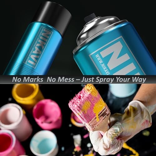 NIKAVI SP2 Automotive Rust Paint Spray Can | Multi-Surface DIY Spray Paint | Quick Drying Gloss Finish for Bikes, Cars, Metal, Wooden Furniture, Plastic & Walls Matt Black 400 ml (Pack of 4) - Image 4