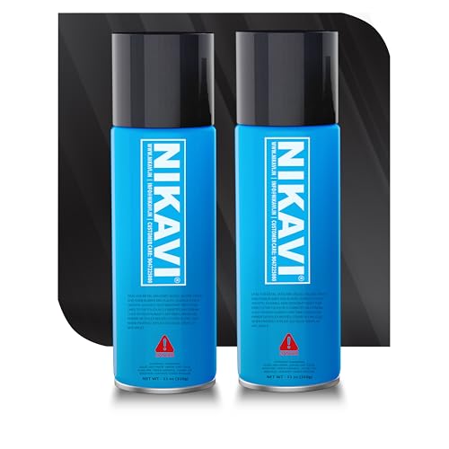 NIKAVI SP2 Automotive Rust Paint Spray Can | Multi-Surface DIY Spray Paint | Quick Drying Gloss Finish for Bikes, Cars, Metal, Wooden Furniture, Plastic & Walls Matt Black 400 ml (Pack of 4) - Image 1