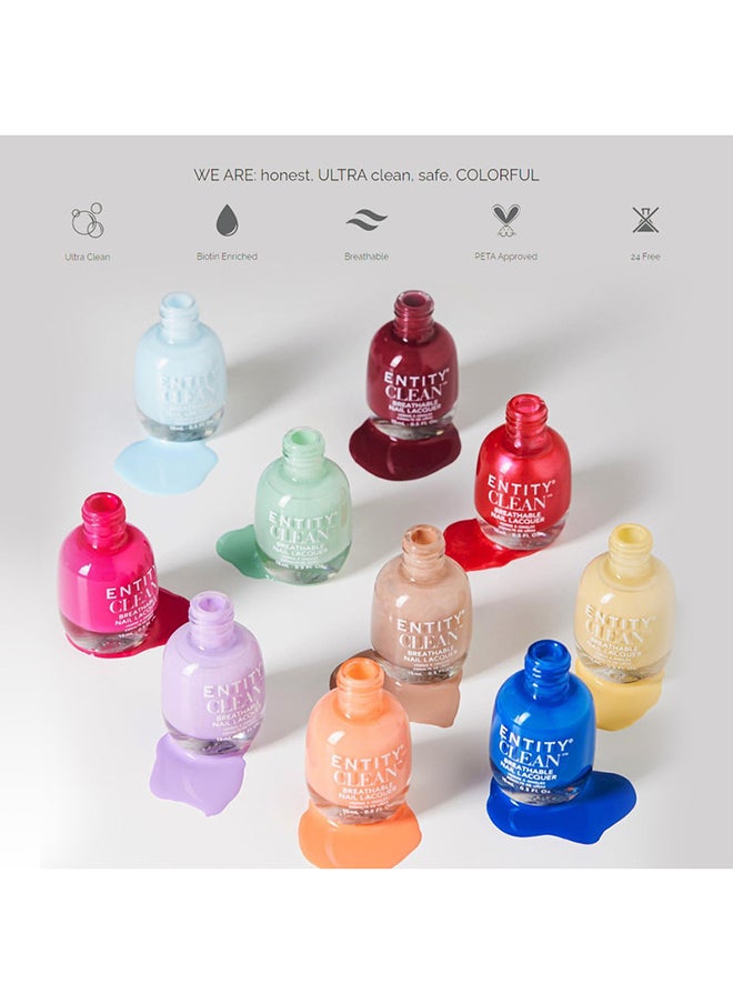 Entity - Clean Breathable Nail Lacquer - Poptimist 15ml - Image 1