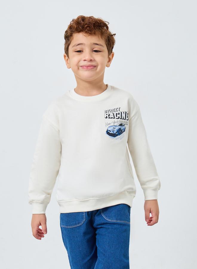 ستايلي سويت شيرت بطبعة جرافيك - Image 3