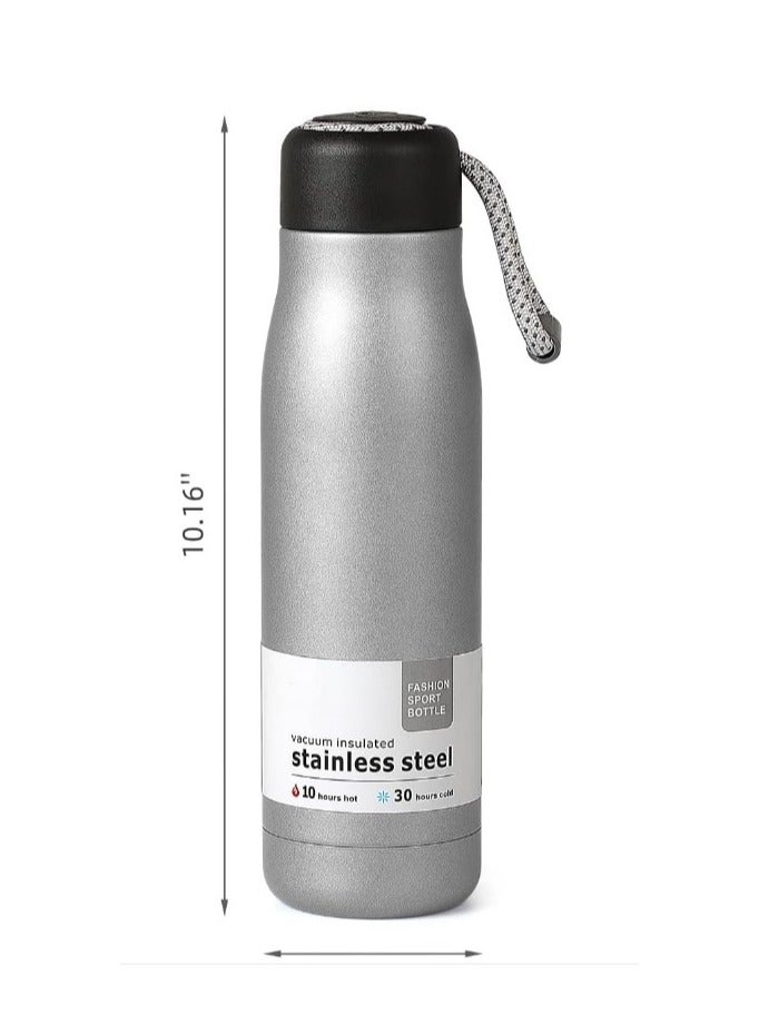 مج وترمس حراري  بسعة 550 مل ، زجاجة حرارية ، ترمس شاي وقهوة يحافظ على الحرارة معزول بتفريغ الهواء من الستانلس ستيل 304، مناسب للسفر والمشروبات الساخنة والباردة، يتميز بتصميم مقاوم للتسرب ويعتبر هدية رائعة للاستخدام في الهواء الطلق، المكتب، المنزل، والرياضة، - مج قهوة و نسكافيه وكابتشينو وشاي - مج مناسب لمسند السيارة - مج كوفي- عازل بجدار مزدوج من الستانلس ستيل - كوب حراري معزول بتفريغ الهواء من الستانلس ستيل بجدار مزدوج للشاي والقهوة والسفر زجاجة مياه معزولة بتفريغ الهواء من الستانلس ستيل - زجاجة مياه استالس ستيل حرارية للحفاظ علي المشروبات ساخنة وباردة - Image 2