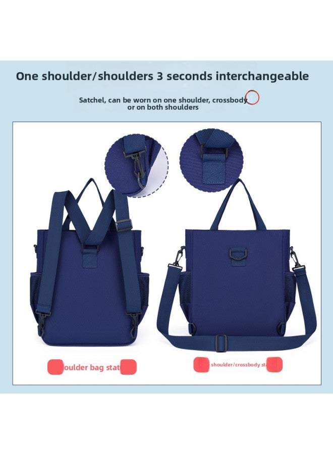 Tutorial Bag Schoolbag For Primary And Middle School Students Customized Printing Logo Training Class Calligraphy Art Piano Three-use Crossbody Backpack-Color:Crosswash Non-standard (dual-use) Pink - Image 4