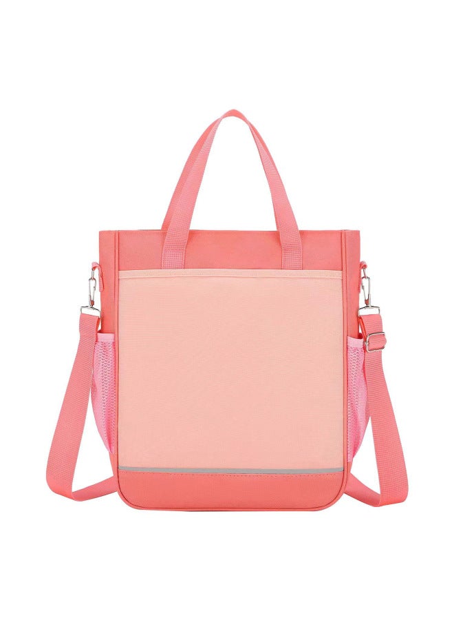 Tutorial Bag Schoolbag For Primary And Middle School Students Customized Printing Logo Training Class Calligraphy Art Piano Three-use Crossbody Backpack-Color:Crosswash Non-standard (dual-use) Pink - Image 1