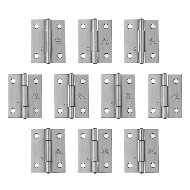 Adiyer 10Pack 304 Stainless Steel 15inch Folding Butt Hinges Furniture Chest Door Hinges Small Hinges for Wooden Boxes Lid Jewelry Box Crafts38mm x 305mm x 1mm