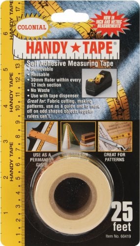 Colonial Needle COLONIAL Handy Tape Self-Adhesive Measuring Tape-25 Feet - Image 3