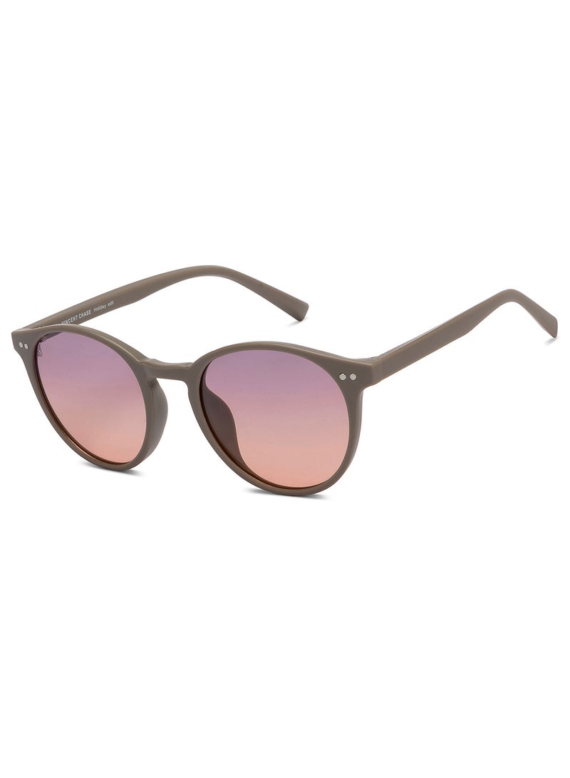 VINCENT CHASE Women Polarized Round Sunglasses VC S16343 - Image 1