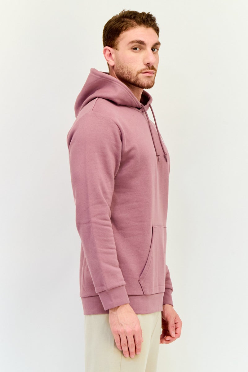adidas Originals Men Sportswear Fit Long Sleeves Outdoor Hoodie, Mauve  - Image 2