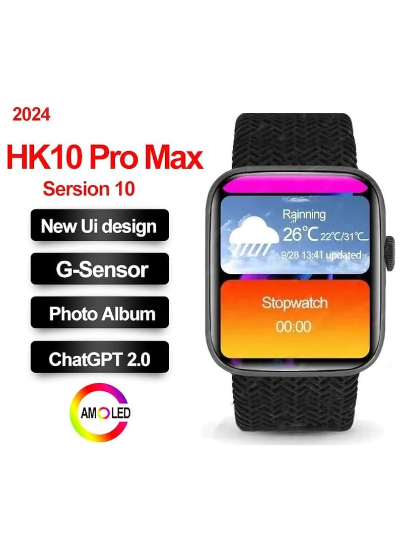 Wearfit Pro HK 10 Pro Max Multifunctional Smartwatch Amoled Display for Men And Women  - Image 2