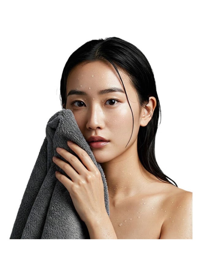 JD.com Jd Jingzao 320G Pure Cotton 7A Grade Antibacterial Bath Towel, Class A Thickened Soft Xinjiang Cotton, Highly Absorbent Men'S Large Bath Towel, Gray - Image 1
