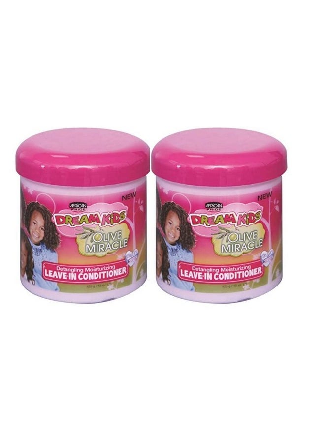 African Pride Dream Kids Olive Miracle Leavein Conditioner 15 Oz(Pack Of 2)  - Image 5