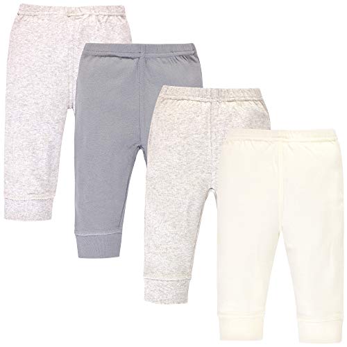 Touched by Nature Touched by Nature Unisex Baby Organic Cotton Pants Heather Gray Oatmeal 2 Toddler