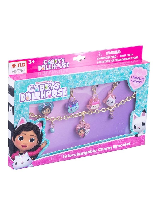 LUV HER Gabbys Dollhouse Girls Add A Charm Toy Bracelet and Costume Jewelry Box Set with 1 charm bracelet & 5 interchangeable charms - Ages 3+ - Image 2