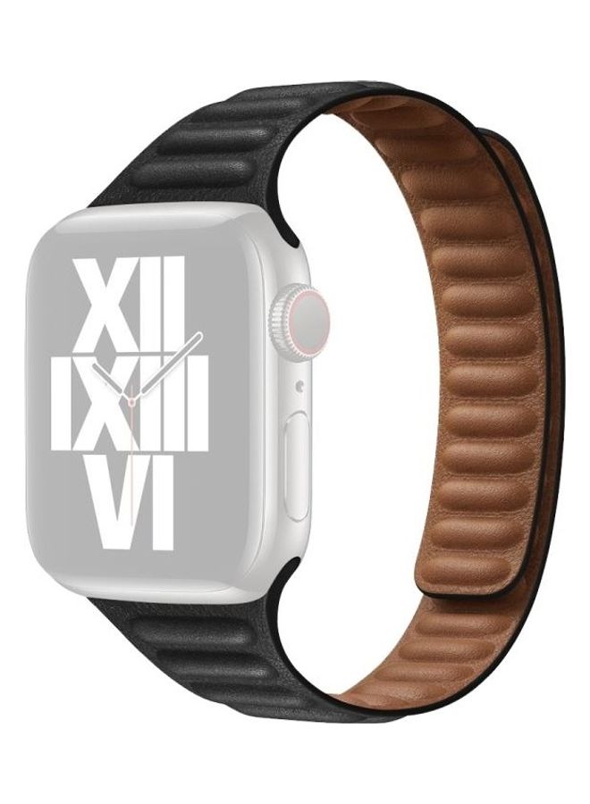 نيبمينينت سوار ساعة بديل بتصميم عرقي لسلسلة ساعات أبل 1/2/3/4/5/6/7/SE 42/44/45 مم أسود - Image 1