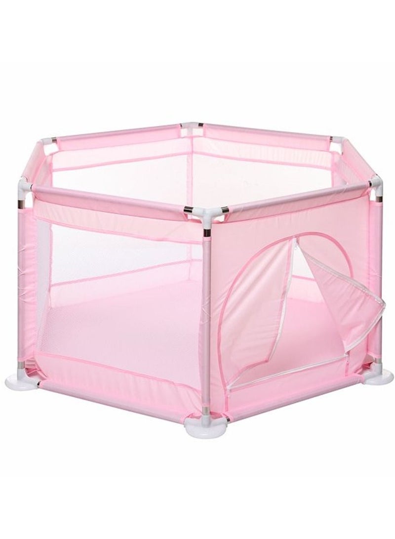 DubaiGallery Baby Playpen, Large Baby Playard, Playpen for Babies with Gate Indoor & Outdoor Kids Activity Center, Sturdy Safety Play Yard with Soft Breathable Mesh - Image 4