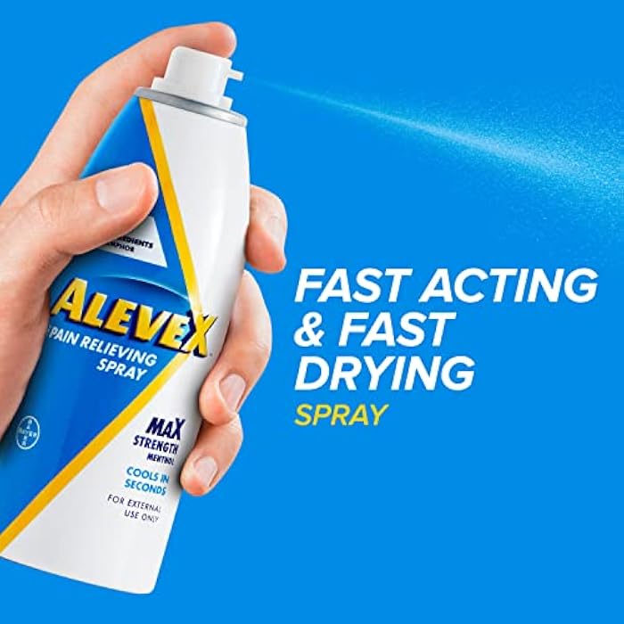 AleveX Pain Relieving Spray, Fast Acting & Fast Drying for Targeted Pain Relief, 3.2 oz Spray - Image 5