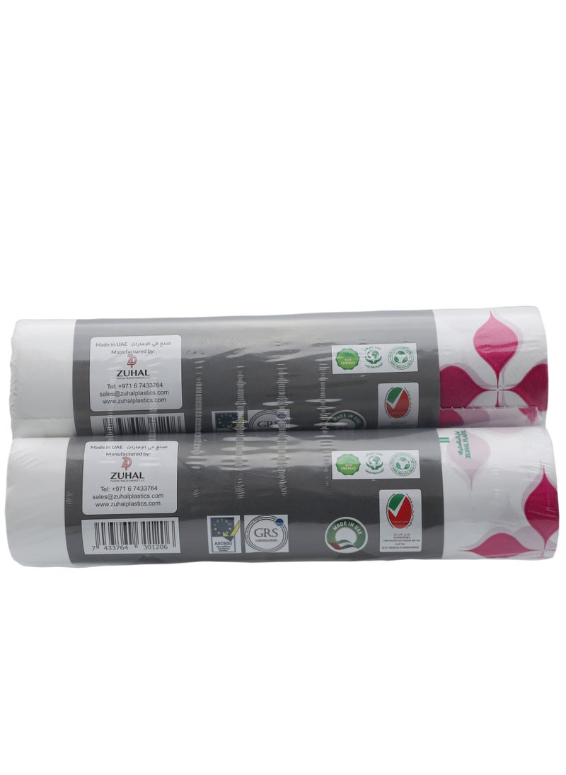 ZUHAL Zuhal Premium Quality Disposable Cover Perforated Plastic Sufra Roll - 120 cm X 120 cm - Offer Pack Buy 1 get 1  - Image 2