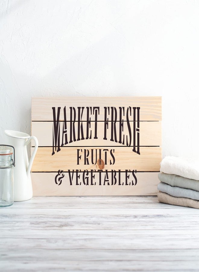 Stencil Revolution Market Fresh Stencil Template for Walls and Crafts - Reusable Stencils for Painting in Small & Large Sizes - Image 3